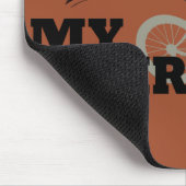 Radfahren ist mein Rentenplan Mousepad (Ecke)