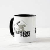 Radfahren ist mein Rentenplan Tasse (Vorderseite Links)