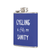 Radfahren ist meine Sanität Flachmann (Links)