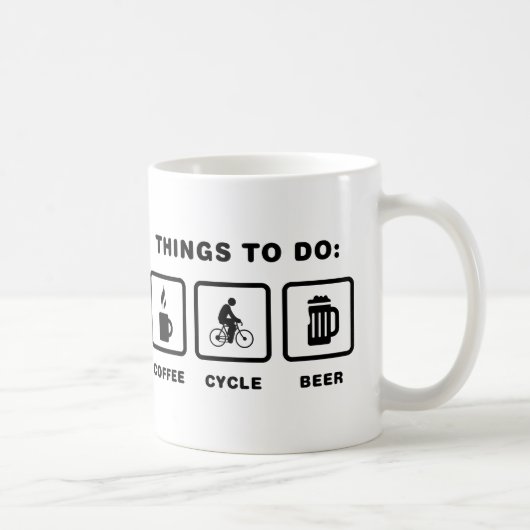 Radfahren Kaffeetasse (Rechts)