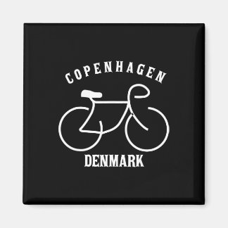 Radfahren Kopenhagen Dänemark Grafik Magnet