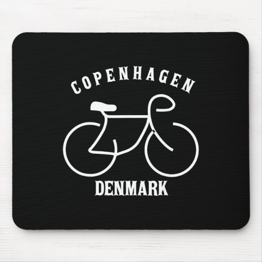 Radfahren Kopenhagen Dänemark Grafik Mousepad (Vorne)