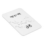 Radfahren Leben, frei als Vogel anpassbar Magnet (Rechte Seite)