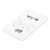 Radfahren Leben, frei als Vogel anpassbar Magnet (Linke Seite)