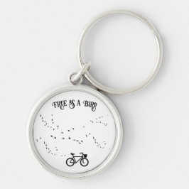 Radfahren Leben, frei als Vogel anpassbar Schlüsselanhänger