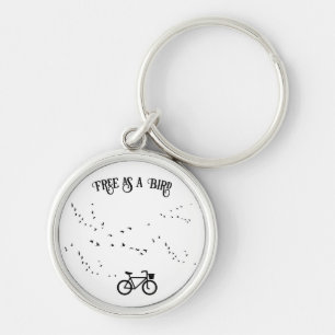 Radfahren Leben, frei als Vogel anpassbar Schlüsselanhänger