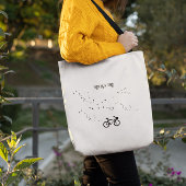 Radfahren Leben, frei als Vogel anpassbar Tasche