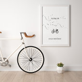 Radfahren Leben, frei als Vogel Fotodruck