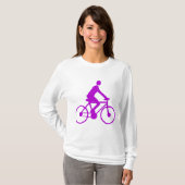 Radfahren - Lila T-Shirt (Vorne ganz)