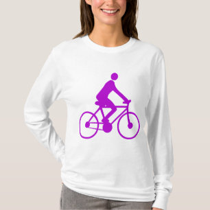 Radfahren - Lila T-Shirt