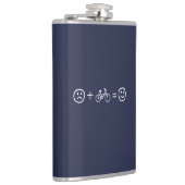 Radfahren macht dich glücklich flachmann (Rechts)