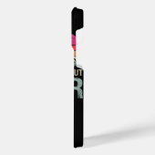 Radfahren Mama wie eine regelmäßige Mama, aber Coo iPhone Hülle (Linke Seite)