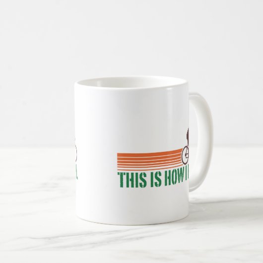 Radfahren (männlich) kaffeetasse (VorderseiteRechts)