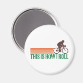 Radfahren (männlich) magnet (Vorderseite/Rückseite)