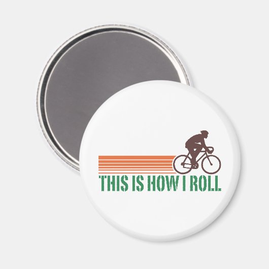 Radfahren (männlich) magnet (Vorderseite/Rückseite)