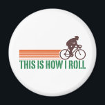 Radfahren (männlich) magnet<br><div class="desc">So nehme ich Vintages Fahrraddesign</div>