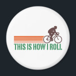 Radfahren (männlich) magnet<br><div class="desc">So nehme ich Vintages Fahrraddesign</div>