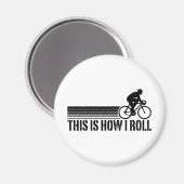 Radfahren (männlich) magnet (Vorderseite/Rückseite)