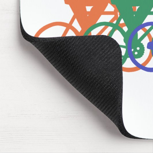 Radfahren (männlich) mousepad (Ecke)