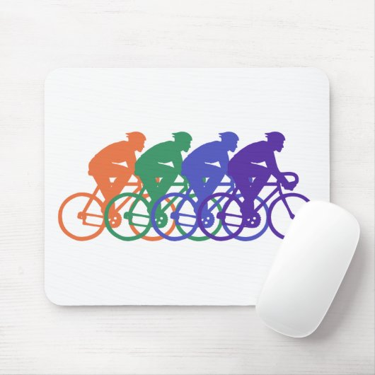 Radfahren (männlich) mousepad (Mit Mouse)