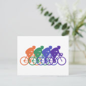 Radfahren (männlich) postkarte (Stehend Vorderseite)
