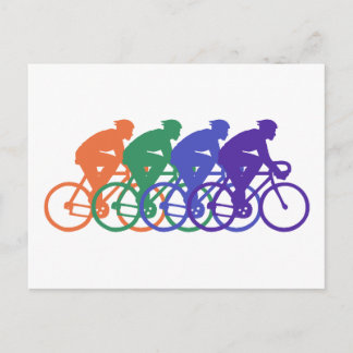 Radfahren (männlich) postkarte