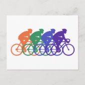 Radfahren (männlich) postkarte (Vorderseite)