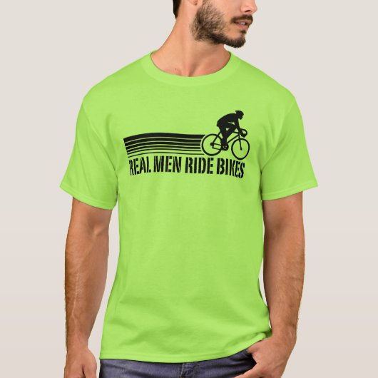 Radfahren (männlich) T-Shirt (Vorderseite)