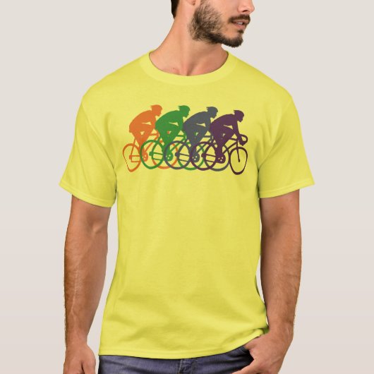 Radfahren (männlich) T-Shirt (Vorderseite)