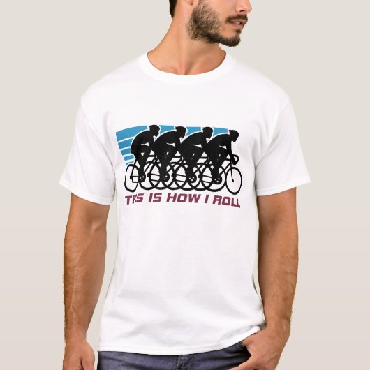 Radfahren (männlich) T-Shirt (Vorderseite)