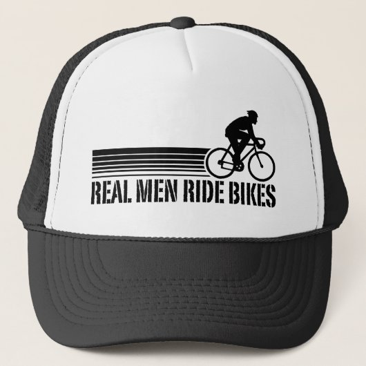 Radfahren (männlich) truckerkappe (Vorderseite)