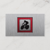 Radfahren; Metallbürste Visitenkarte (Rückseite)