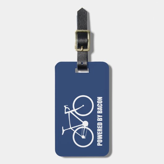 Radfahren mit Bacon Gepäckanhänger (Vorderseite vertikal)