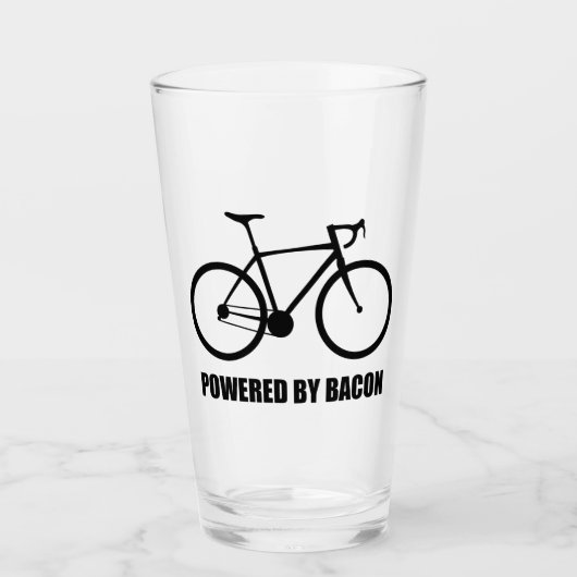 Radfahren mit Bacon Glas (Vorderseite)
