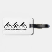 Radfahren mit Freunden hat Vorteile Gepäckanhänger (Rückseite horizontal)