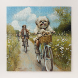 Radfahren mit Freunden Puzzle