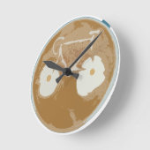 Radfahren mit neuester Kunst Runde Wanduhr (Winkel)