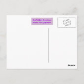 Radfahren mit Postkarte (Rückseite)