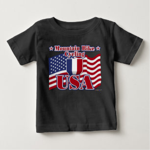 Radfahren Mountain Bike USA Baby T-shirt
