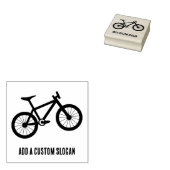 Radfahren - Mountainbike-Sport mit eigenem Text Gummistempel (Stempel)