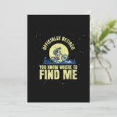 Radfahren Mountainbiken Ruhestand Dankeskarte (Stehend Vorderseite)