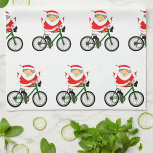 Radfahren Mrs. Claus Radtour Urlaub Geschirrtuch