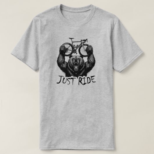 Radfahren nur Fahrradbär T-Shirt (Design vorne)