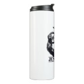 Radfahren nur mit dem Gorilla Thermosbecher (Nach links gedreht)