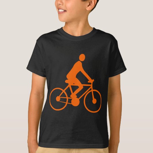 Radfahren - Orange T-Shirt (Vorderseite)
