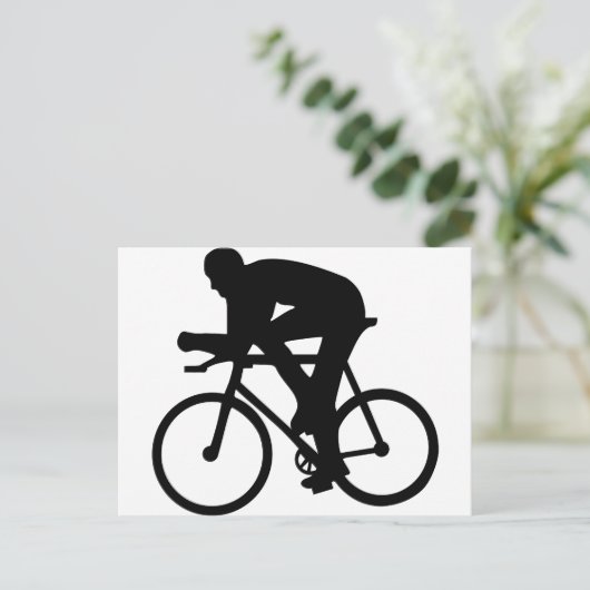 Radfahren Postkarte (Stehend Vorderseite)