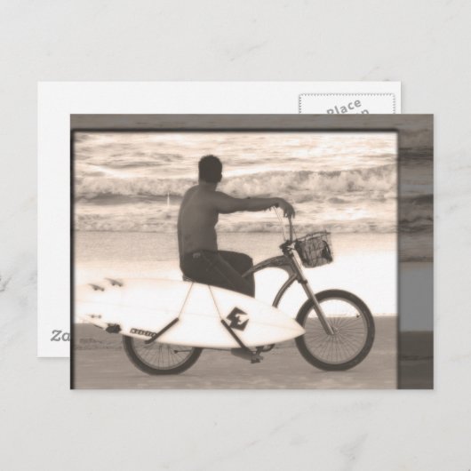 Radfahren Postkarte (Vorne/Hinten)