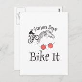 Radfahren Postkarte (Vorne/Hinten)