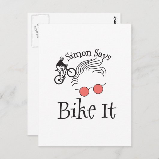 Radfahren Postkarte (Vorne/Hinten)