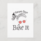 Radfahren Postkarte (Vorderseite)
